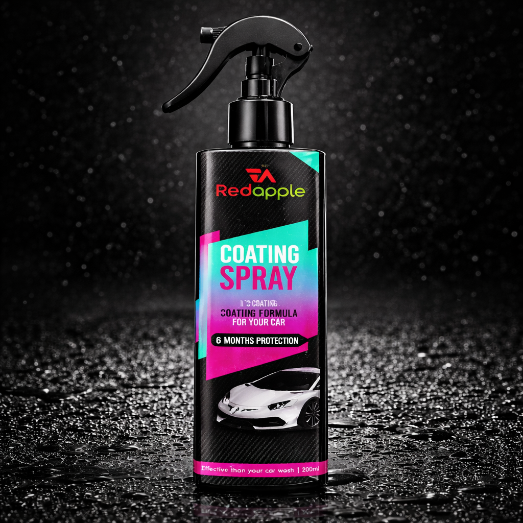 Red Apple High Quality Coating Spray and Foam Car Cleaner 200ml (Combo)